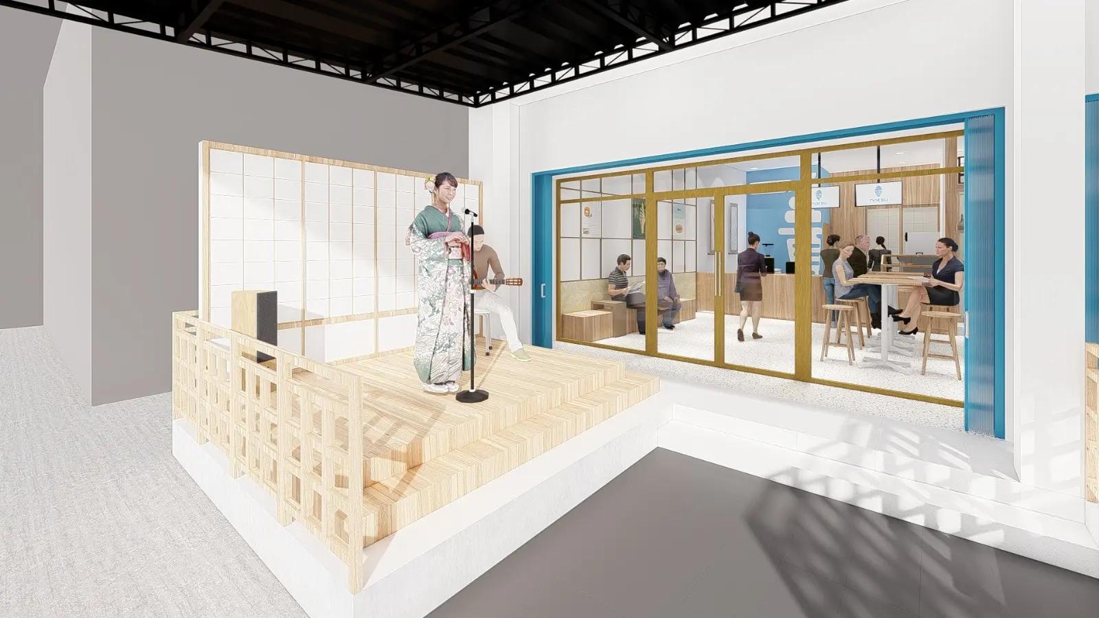 Desain 3D Kemitraan Natsu Coffee 1