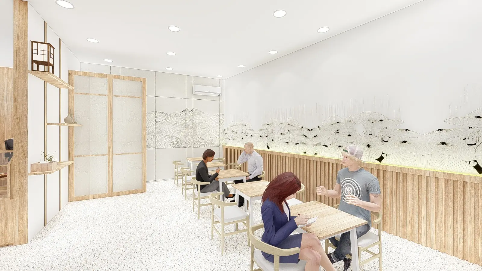 Desain 3D Kemitraan Natsu Coffee 3