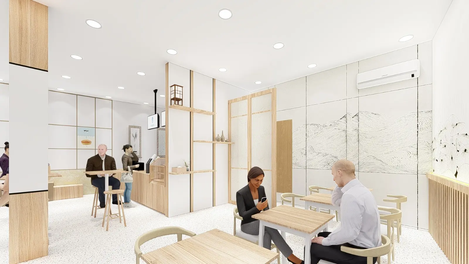 Desain 3D Kemitraan Natsu Coffee 4